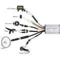 17A KT Controller with Hall Sensor Brushless Electric Bicycle Parts Conversion Kit 36V Aluminum Steel Material