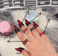 Wholesale 30ml Finger Dip Henna Paste Fresh Arabian Mehendi Black Maroon Deep Red Cone Tube Stencil Permanent Makeup Accessories