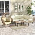 High End Garden Lounge Luxury Outdoor Furniture Sectional Solid Patio Furniture Wooden Teak Sofa Set Outdoor Conversation Sets
