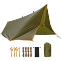 WOQI Sunshelter Large Beach Fly Tent Beach Sunshade Tent Multi Use Large Beach Tarpwaterproof Rainfly Sunshade Fly Tarp MegaBDM