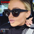 Cheap Wholesale High Quality Cat Eyes Fashionable Retro Female UV400 Shades Custom Designer 2025 Women Sunglasses