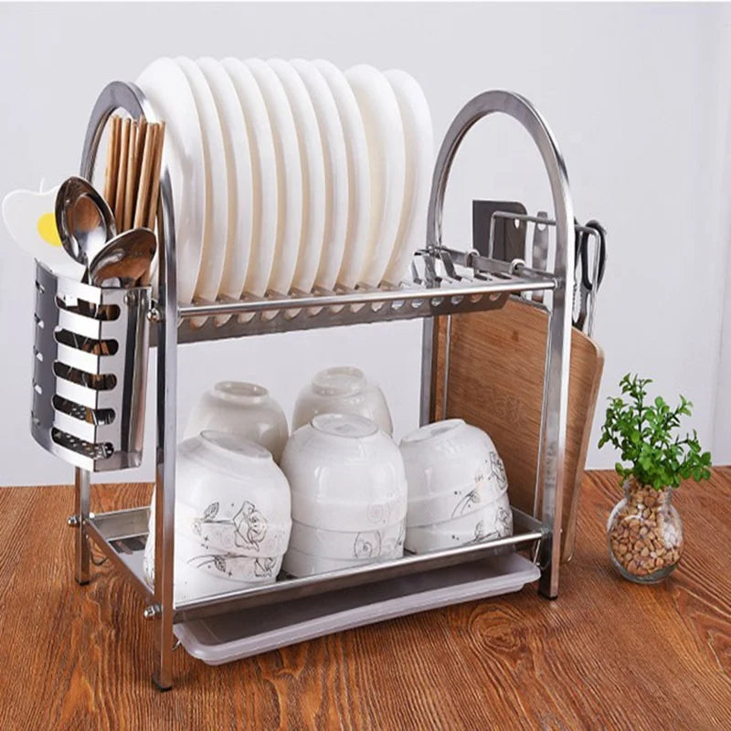Long Life 304 Stainless Steel Material Large Capacity Sink Bowl Rack for Kitchen