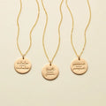 Duoying OEM Simple Mind Over Matter Inspirational Disc Pendant Necklace Jewelry Delicate Faith Over Fear Inspired Necklace