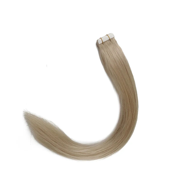 Xinda in Stock Tape in Hair Extension Human 14 Inch Remy Hair White Blonde for Woman