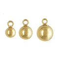 GFC017 Round Ball 14K Gold Filled Charm Connector Pendant for Jewelry Making