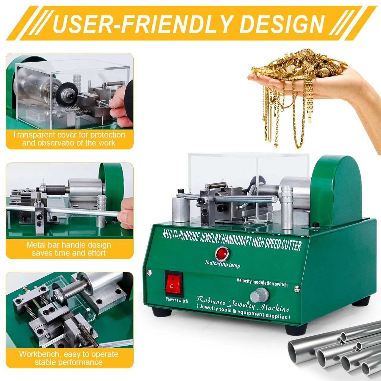 New Type Jewelry Tools Equipment 6800rpm Multipurpose Cutting Machine Tool Diamond Gem Cutting Gold Copper Wire Cutter Machine