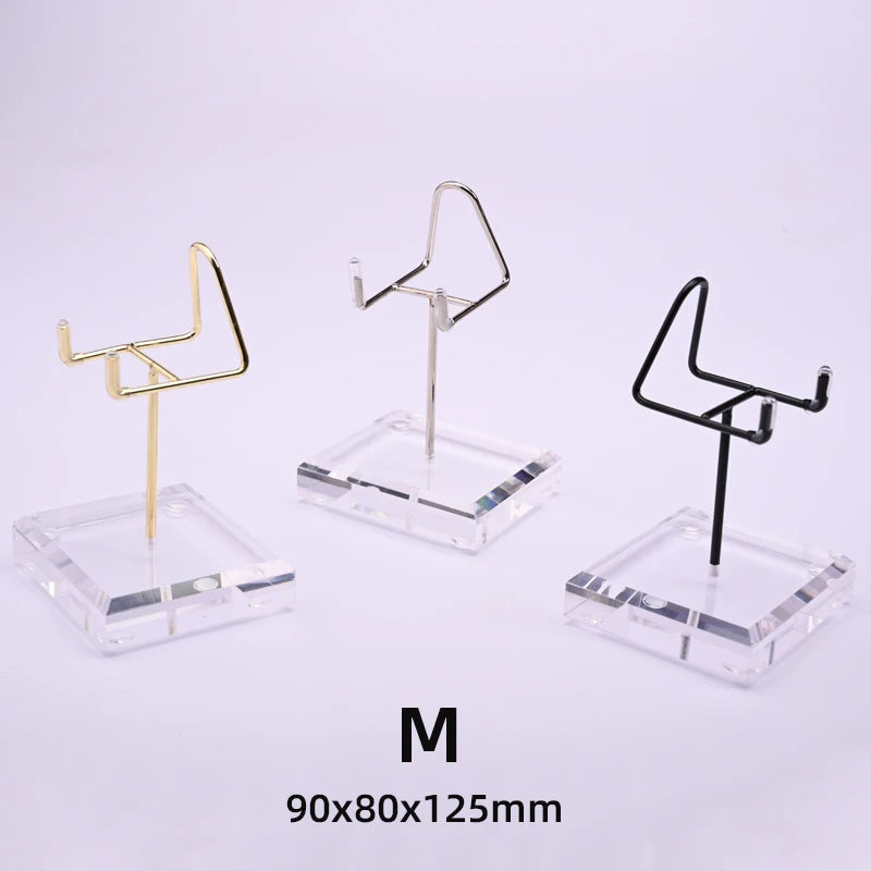 Medium Metal/Acrylic Base Elegant Luxury Crystal Stand Modern Promotion Display Racks with Custom Logo