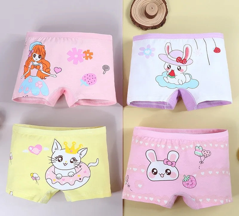 Hot Selling Kids Underwear Children Underwear Panties Kids Girl 12 Cotton Briefs Wholesale