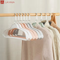 Lavinia Wholesale Luxury Wide Shoulder Plastic Hangers Non Slip Adults Suits Black Hangers