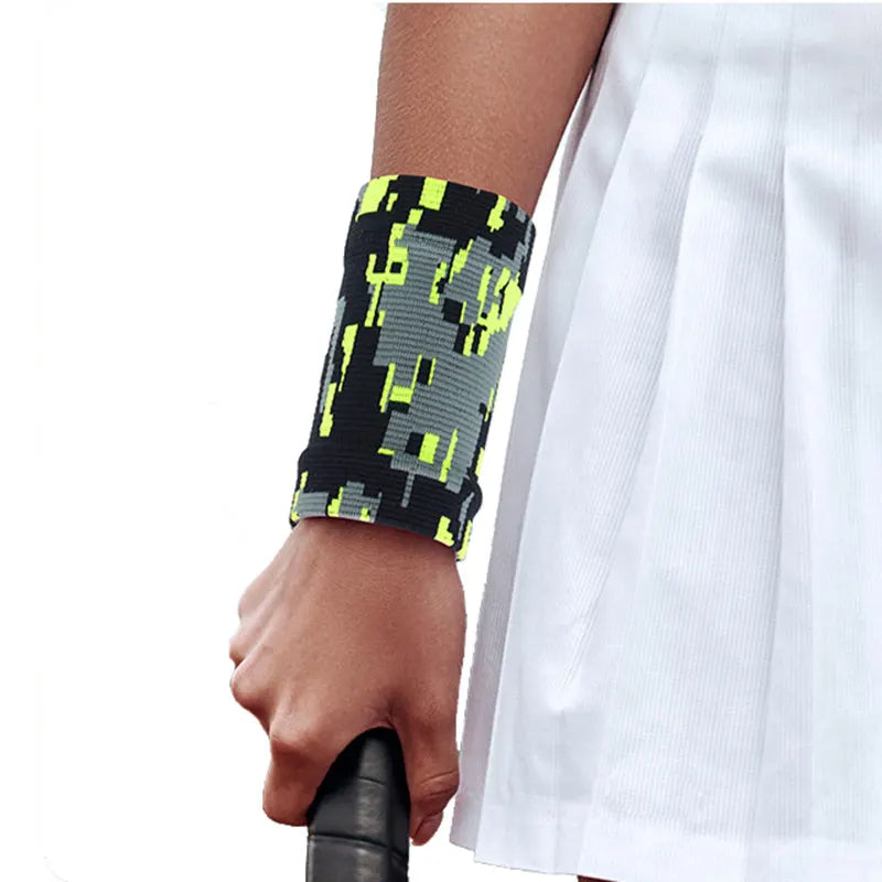 Orange Breathable Baseball Support Wrist Band