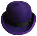 Mens-Hats-Charlie-Chaplin-Bowler-Hat Purple