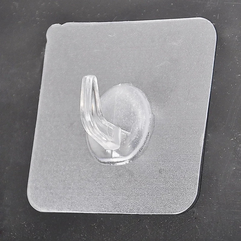 Strong Transparent Wall Hanger Rack Anti-skid Hooks for Kitchen Bearing 3KG