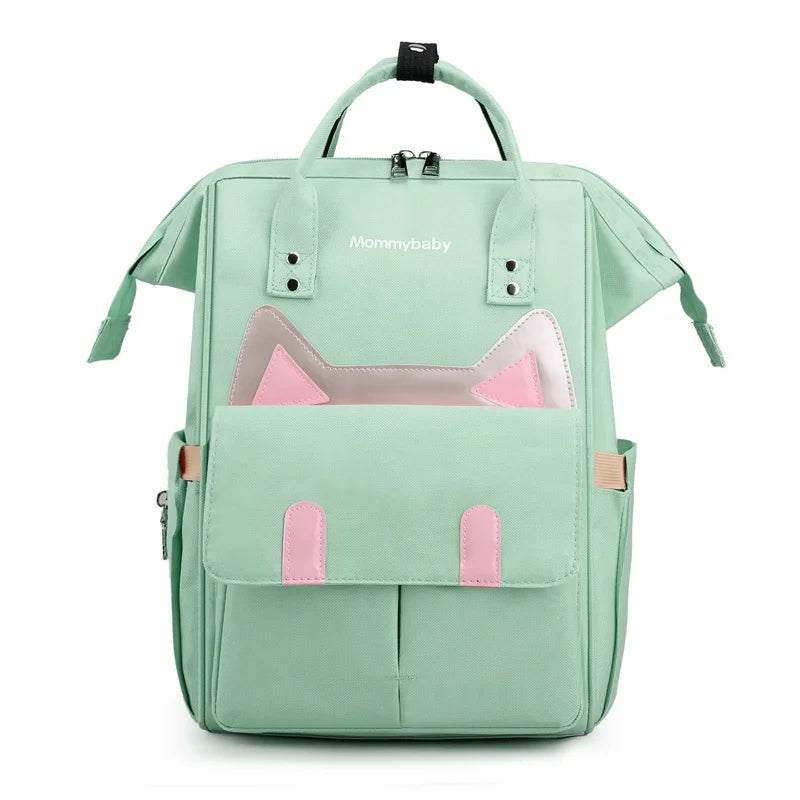 2025 Large Capacity Multi-Functional Diaper Bag with Waterproof Feature Mummy Bag with Zipper Closure Polyester Lining