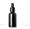 In Stock Hot Sales 5ml 10ml 15ml 20ml 30ml 50ml 100ml Glossy/shiny Black Glass Dropper Bottle for Essential Oil
