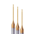 JR105 CNC Milling Cutter 2F Micro Diameter Coating Flat Carbide End Mill for Steel