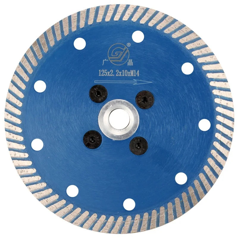 GJ Hot Sale Turbo Ultra Thin Blade 5 Inch 125mm Round Diamond Tile Porcelain Granite Wet and Dry Cutting Saw Blade