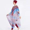 Multi-size S-4XL Women's Long Sleeve Full Burkini Muslim Swimwear Plus Size With Hijab +cover up Skirts+ Long Pants 4pcs Set