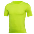 JINQI custom logo sublimation polyester breathable men's t-shirts seamless gym compression men t shirt