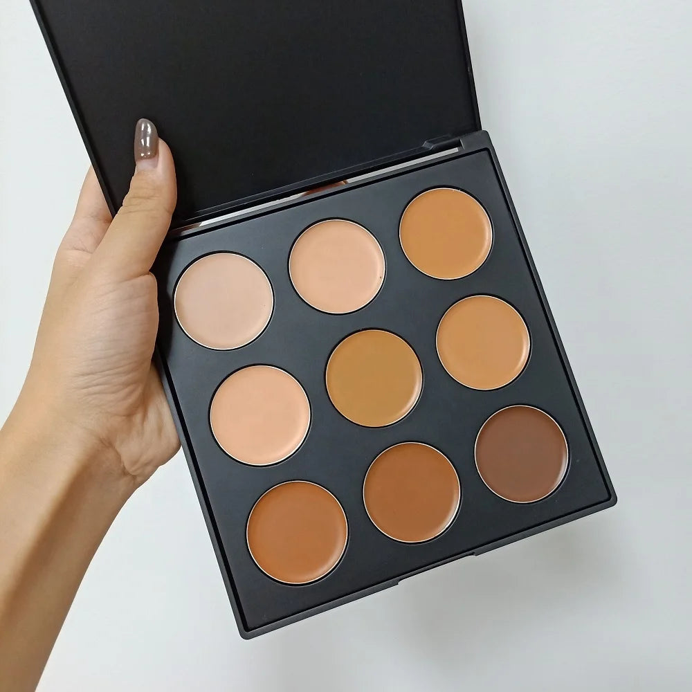 9 Colors No Label OEM Private Label Concealer Palette Makeup Concealer