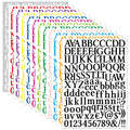 12 Sheets Self Adhesive Vinyl Waterproof Letters Numbers Kit Mailboxs Sticker for Signs Home Kiss Cut Number Sticker Sheet