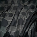 Solid Color Fashion Modern Abstract Classic Circle Dot Design Silk Cotton Jacquard Fabric for Lady Spring Graceful Dress