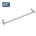 Modern Square Double Sided Long Lever Stainless Steel 304 Glass Door Handle Tempered Glass for Bathroom Hotel Use Easy