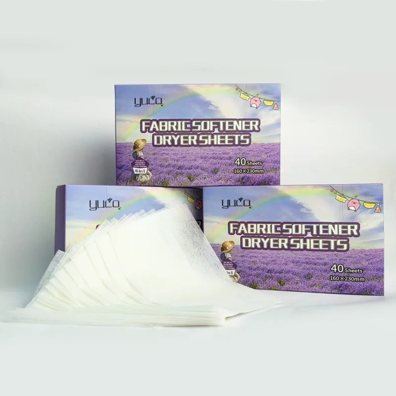 Fabric Softener Sheets Private Label Customized Lavender Fresh Linen Scent Laundry Softener Dryer Sheets