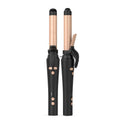 360 Fully Rotating Steam Hair Curler Wand LCD Temperature Display Electric Ceramic Flat Iron for Home Hotel Hair Care Styling
