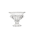 French Modern Light Luxury Thickened Crystal Glass Wedding Vase with High Foot Bud Design for Home Decoration