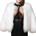 2022 Wholesale Winter Tibet Lamb Fur Jacket Real Mongolian Fur Coat Women