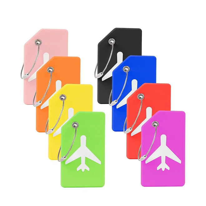 Wholesale Name Card Holder Silicone Tag Travel Luggage Tag Luggage Labels Suitcase Accessories