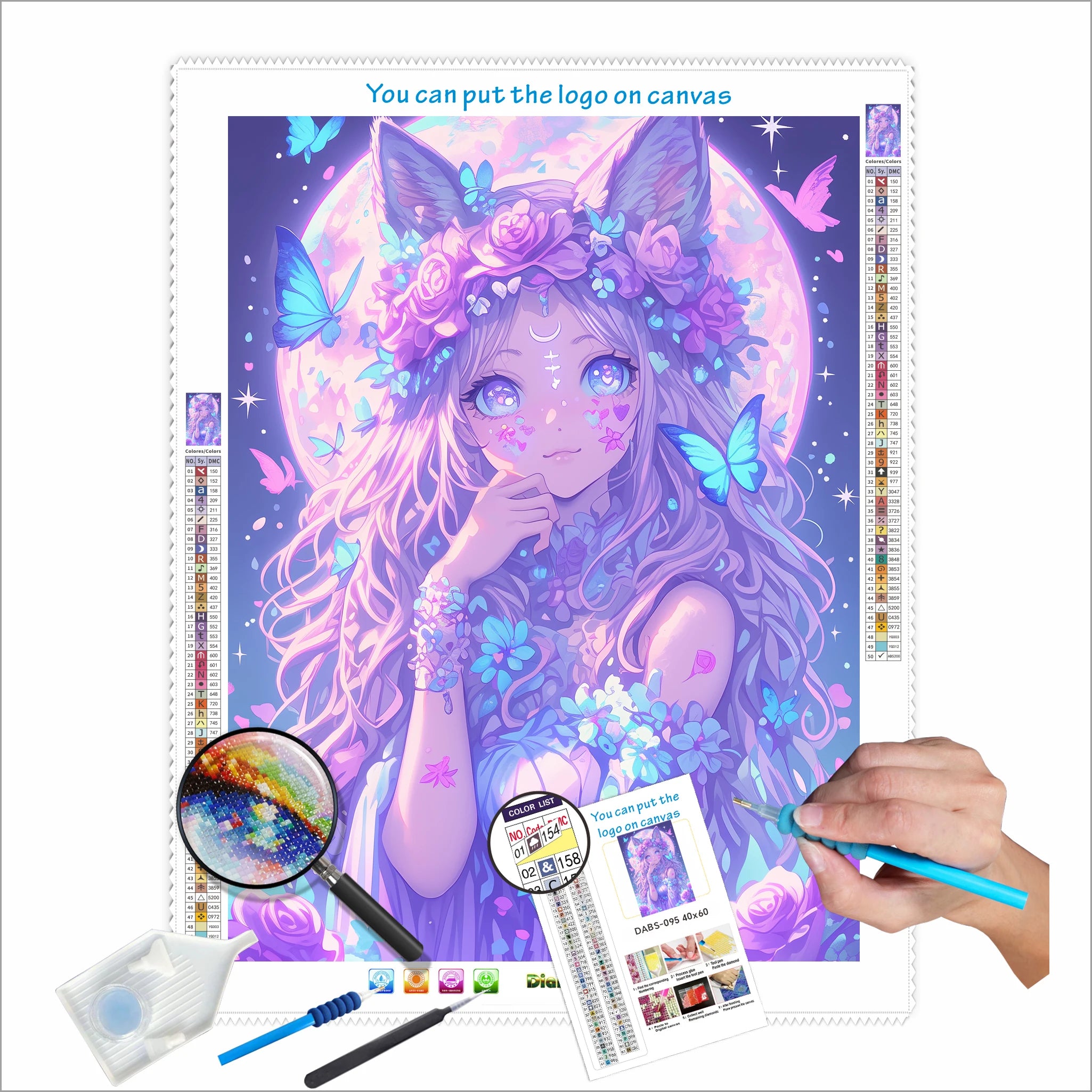 N-2168 Custom Photo Portrait Diamond Painting High Sales Personalised Diamond Girl Painting