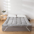 Wholesale Solid Mattress Pad Quilted Queen Size Hotel Soft Spring Mattress Folded Soft Mattress Topper