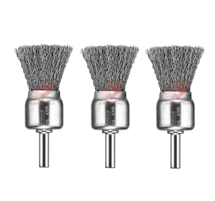 Good Selling With 0.25 Inch Hex Shank Fine Crimped Wire End Brush