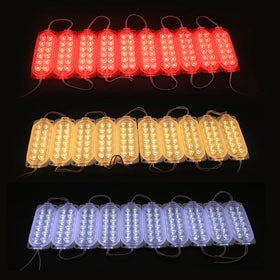 DC 12V High Bright 10 Rows 12 Lamps Flexible IP65 Waterproof Injection LED Modules for Outdoor Advertising Board