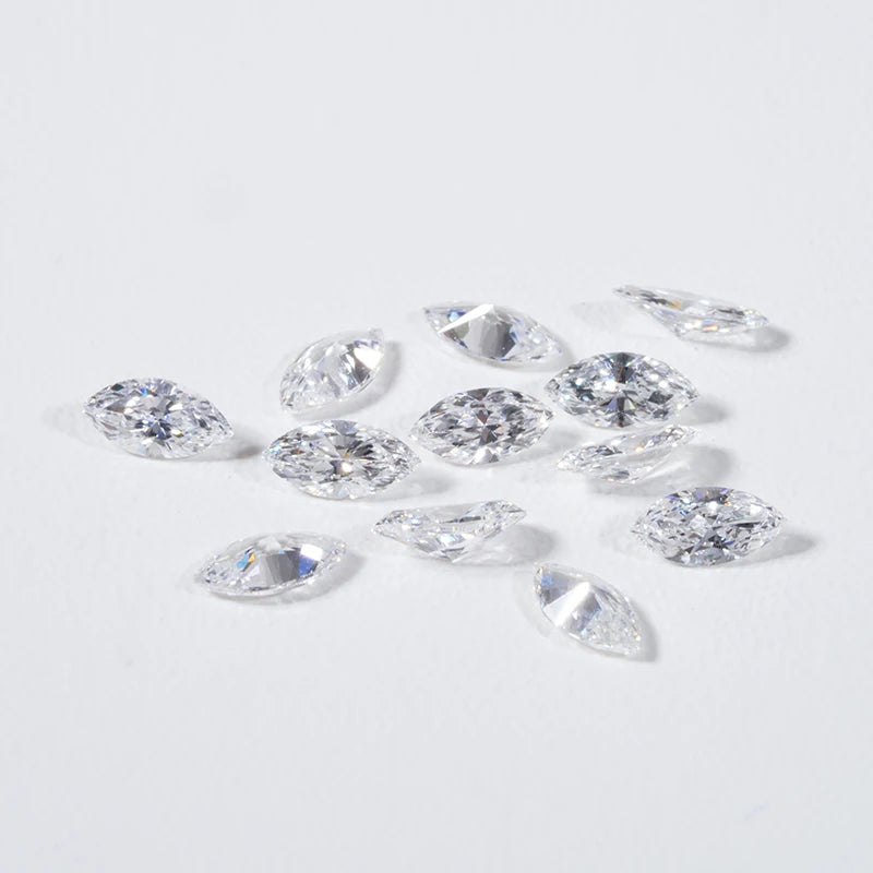 Lab Grown HPHT Marquise Cut 1.5x3mm 2X4mm 4x8mm Small Size DEF VS Loose Diamonds Low Price