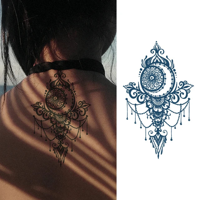 Shipped Worldwide Temporary Tattoo Lasts up to 2 Weeks Jagua Ink Matte Finish Fake Waterproof Semi Permanent Tattoo Sticker
