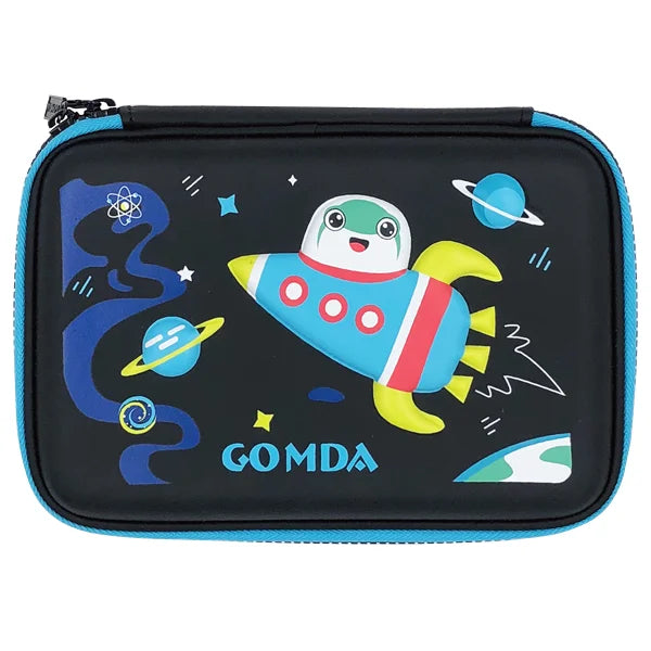 2024 Custom Logo Print Fashionable Double Cute Portable School Eva Pencil Case for Kids Special Purpose Bags & Cases