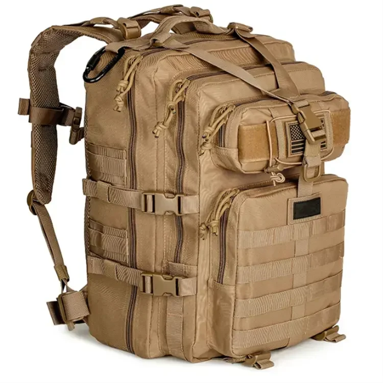 MOLLE 3 Day Assault Backpack Waterproof Tactical Rucksack for Gym/Trekking with Hydration Bladder Sleeve