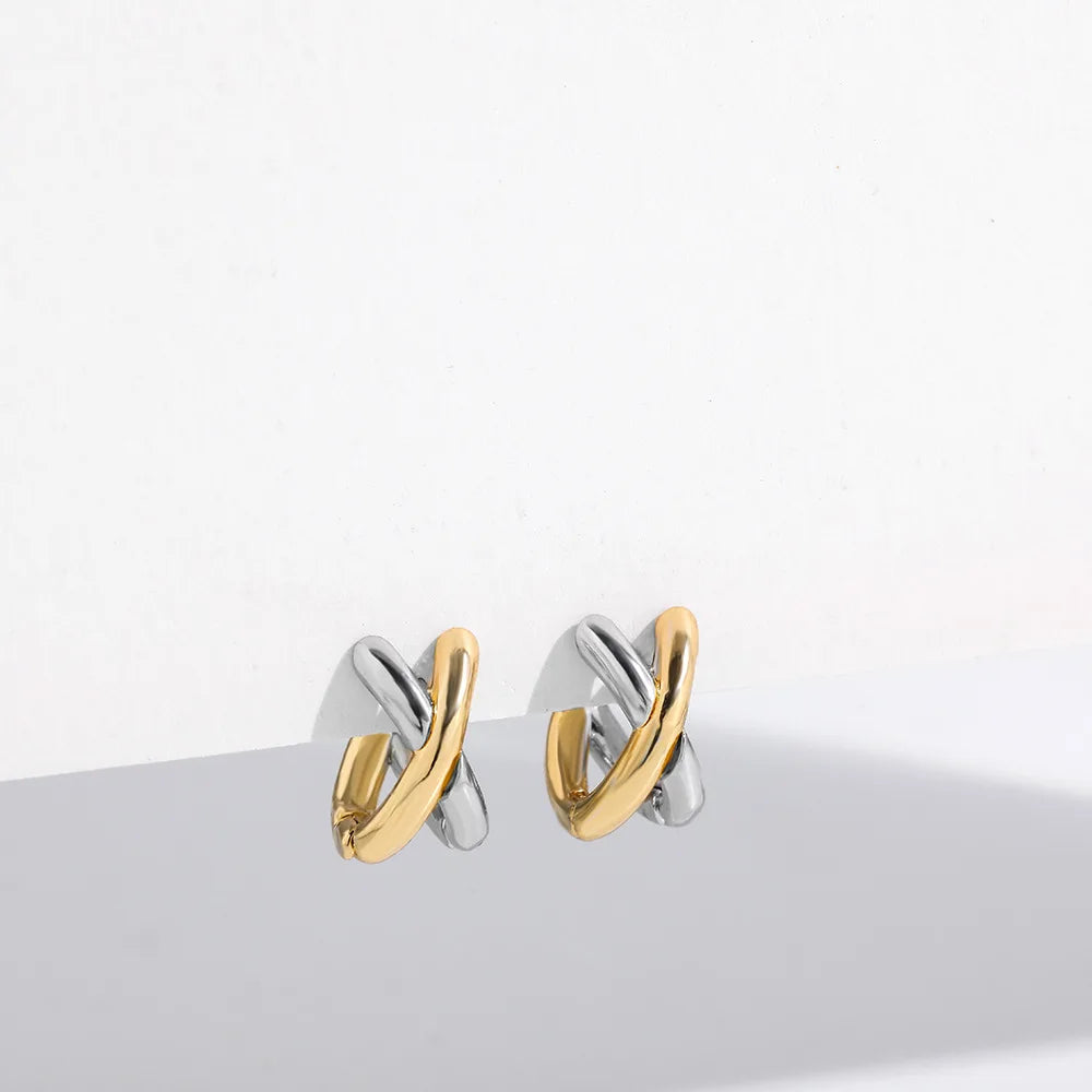 Meetyoo New Design Bohemia Shape Earring 18K Gold Plated Luxury Stainless Steel Stud Earring Jewelry for Woman Gift
