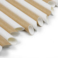 6mm*230mm Paper Straw for Drinking Top Quality Manufacturers Kraft Straws Plain White Paper Narrow-tip Straw