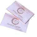 Luxury Letterpress Rose Gold Foil logo Business Cards with Custom Printing logo Gold Edge Thank You Card