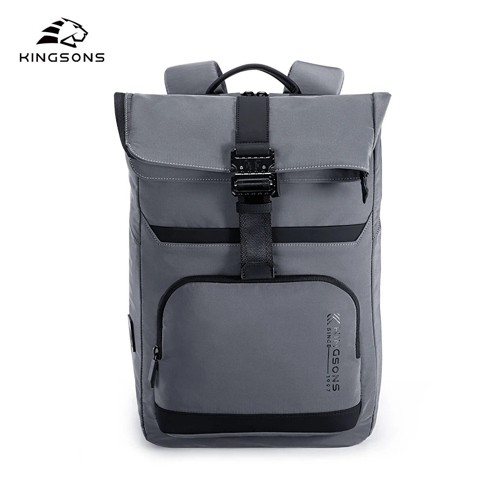 Polyester Business Laptop Backpack with USB Waterproof Geometric Pattern Zipper Closure-Unisex Sport School Bag