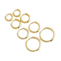 Wholesale Hot Circle Style 925 Silver Earrings Simple Vintage Earring Jewelry for Women Fashion Jewelry