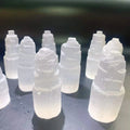 Wholesale Natural Healing Crystal Tower Lamp Crafts Selenite Tower Lamp Carvings for Collection