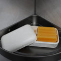 Eco Friendly Bamboo Travel Rectangle Soap Dish  Kitchen Drained Soap Box Holder with Lid Silicone Band
