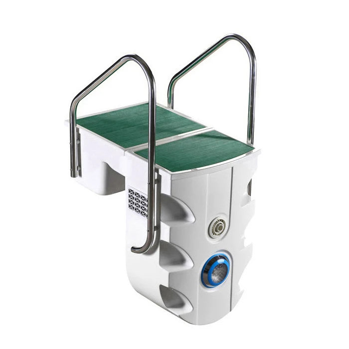 Easy Control 2HP Swimming Pool Cleaner with 25m3/h Flow Rate Wall-Mounted Stainless Steel Rail Filter Pipeless Pool Filter