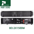Paulkitson NB1500 Dual Channel Professional Class TD Power Amplifier 2X1500 Watts for Stage Use with 4ohm & 8ohm Impedance