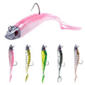 Wholesale SO098/SO099 9cm/15g 11cm/25g Artificial Soft Plastic Baits Lead Jig Head Fishing Lures