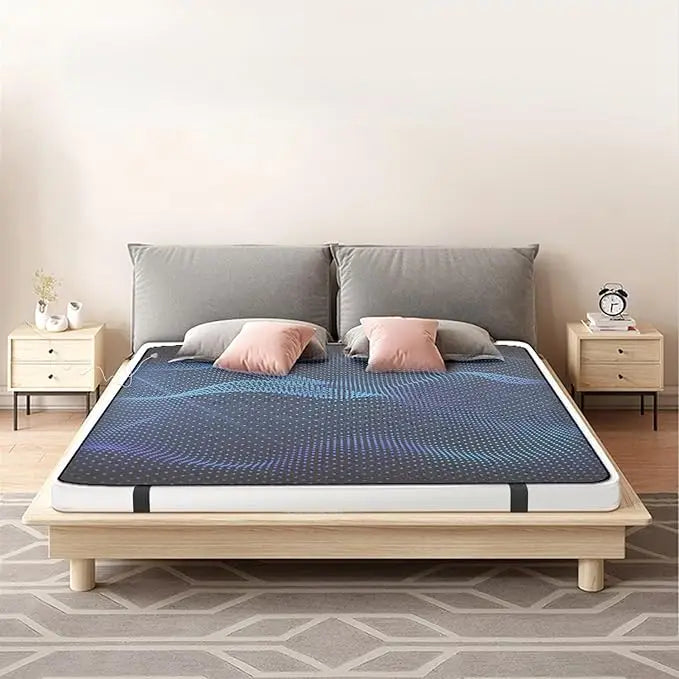 Grounding Sleep Mat Grounding Mat for Bed 100% Conductive Carbon Leatherette Therapy Mat with Cord for Earthing